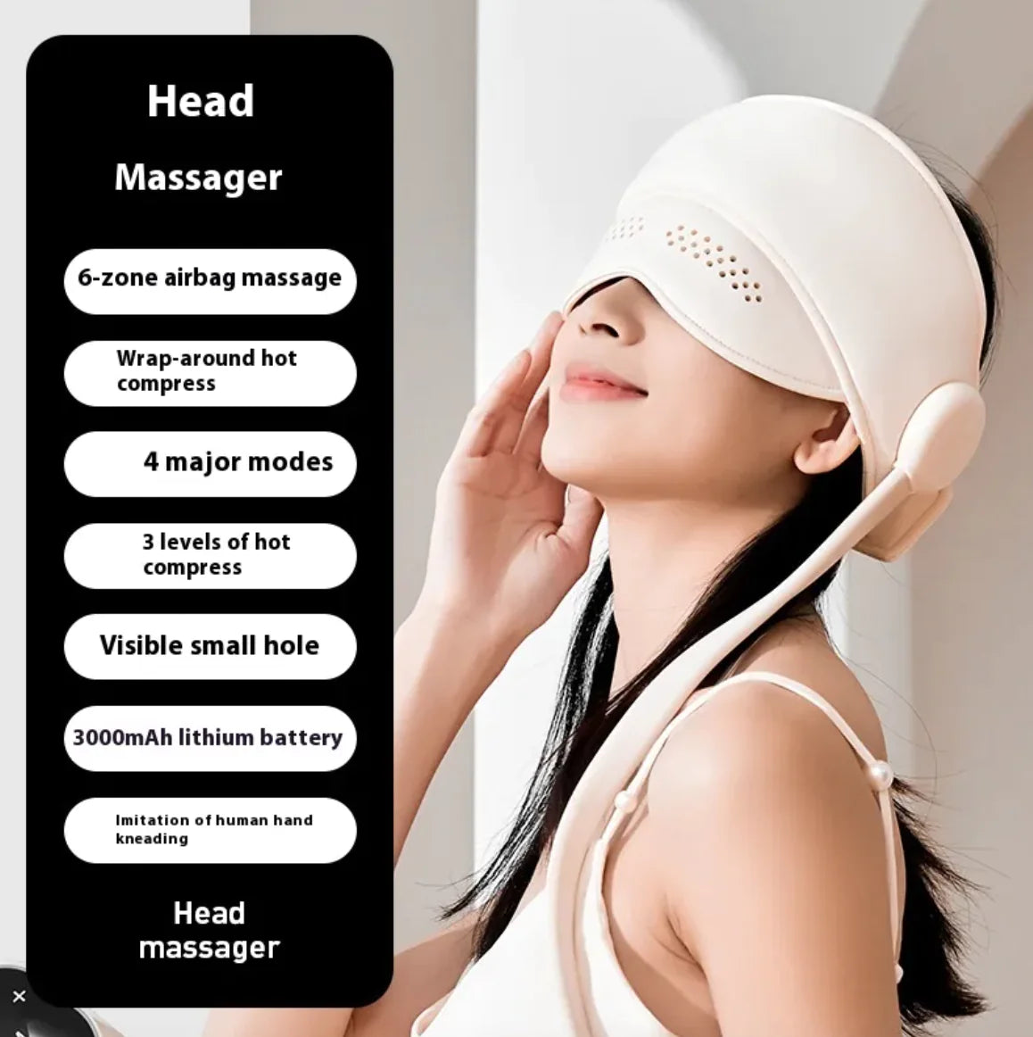 Masajeador Relajante para Cabeza y Ojos
